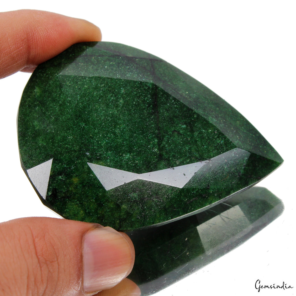 Fabulous Green Emerald Earth mined 540 Ct Natural Huge Brazilian Certified Gem