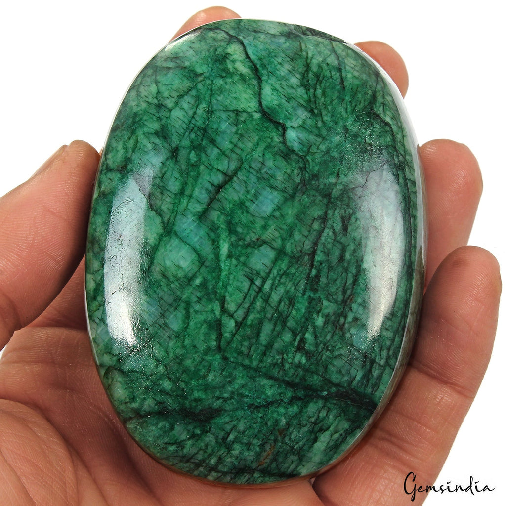 2100 Ct Natural Green Zambian Emerald Oval Cabochon Earth Mined Huge Gemstone