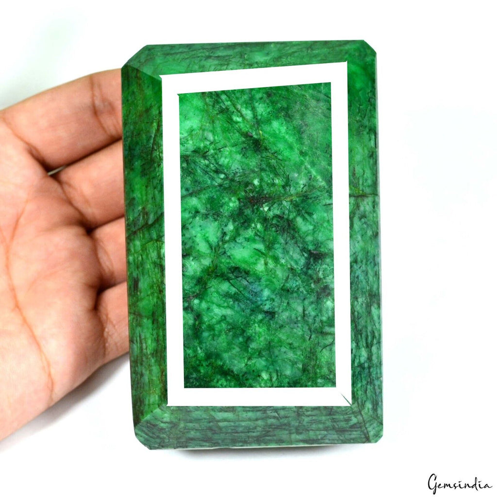 3820 Cts Natural Brazilian Emerald Octagon Cut Stunning Museum Size Gemstone