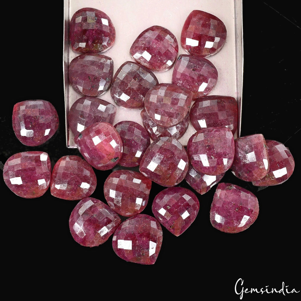 Ruby Lot, Loose Gemstone, Red — 25 Pieces, 19mm to 21mm, 660 Ct, Madagascar
