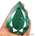 990 Ct Natural Green Zambian Emerald Pear Cut Faceted Earth Mined Huge Size Gems