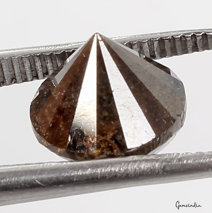 3.56 Ct Natural Salt and Pepper Brown Diamond – Rare Round Shape Loose Diamond