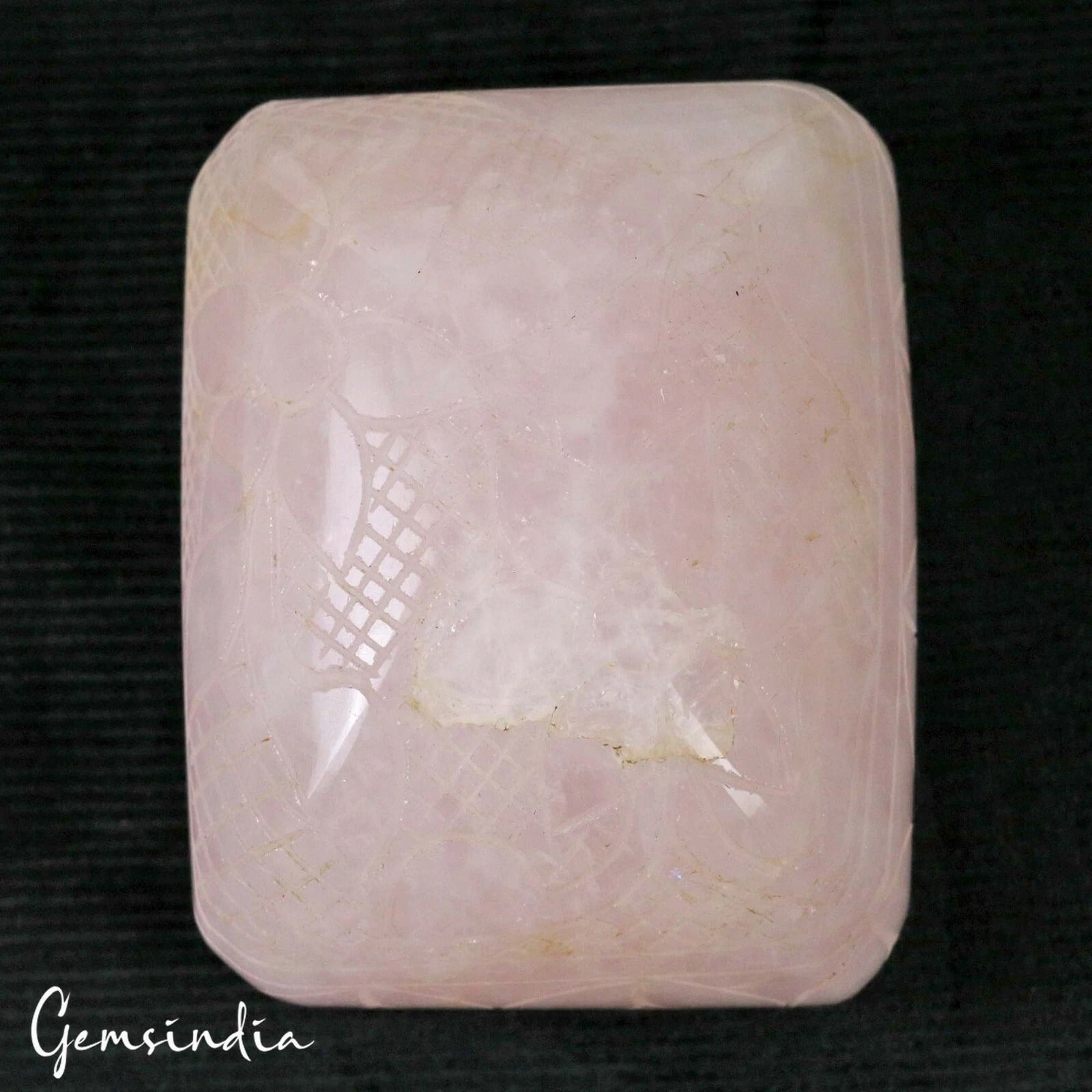 2800 Ct Natural Untreated Pink Rose Quartz Octagon Cut Hand Carved Huge Size Gem