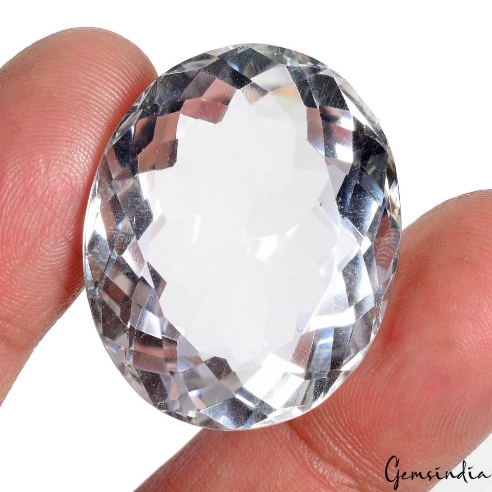 Certified 78.70 Cts Natural Unheated White Quartz Oval Cut Loose Gem For Pendant