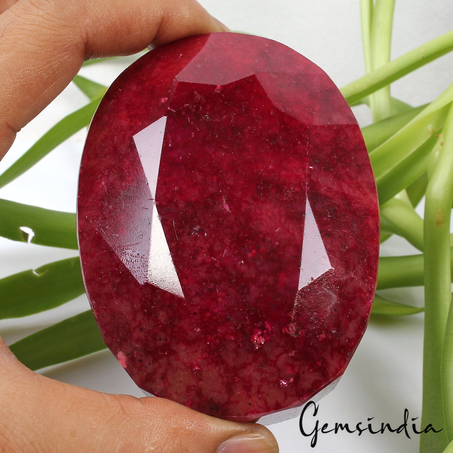 Large Natural Red Ruby 2400 Ct Faceted Oval Ruby Huge Loose Earth Mined Gemstone