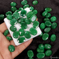 Certified Colombian Natural Green Emerald 570 Ct Oval Cut Loose Gemstones~50 Pcs