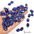 600 Cts/36 Pcs Natural Blue Lapis Lazuli Gold Flecks Oval Loose Wholesale Gems
