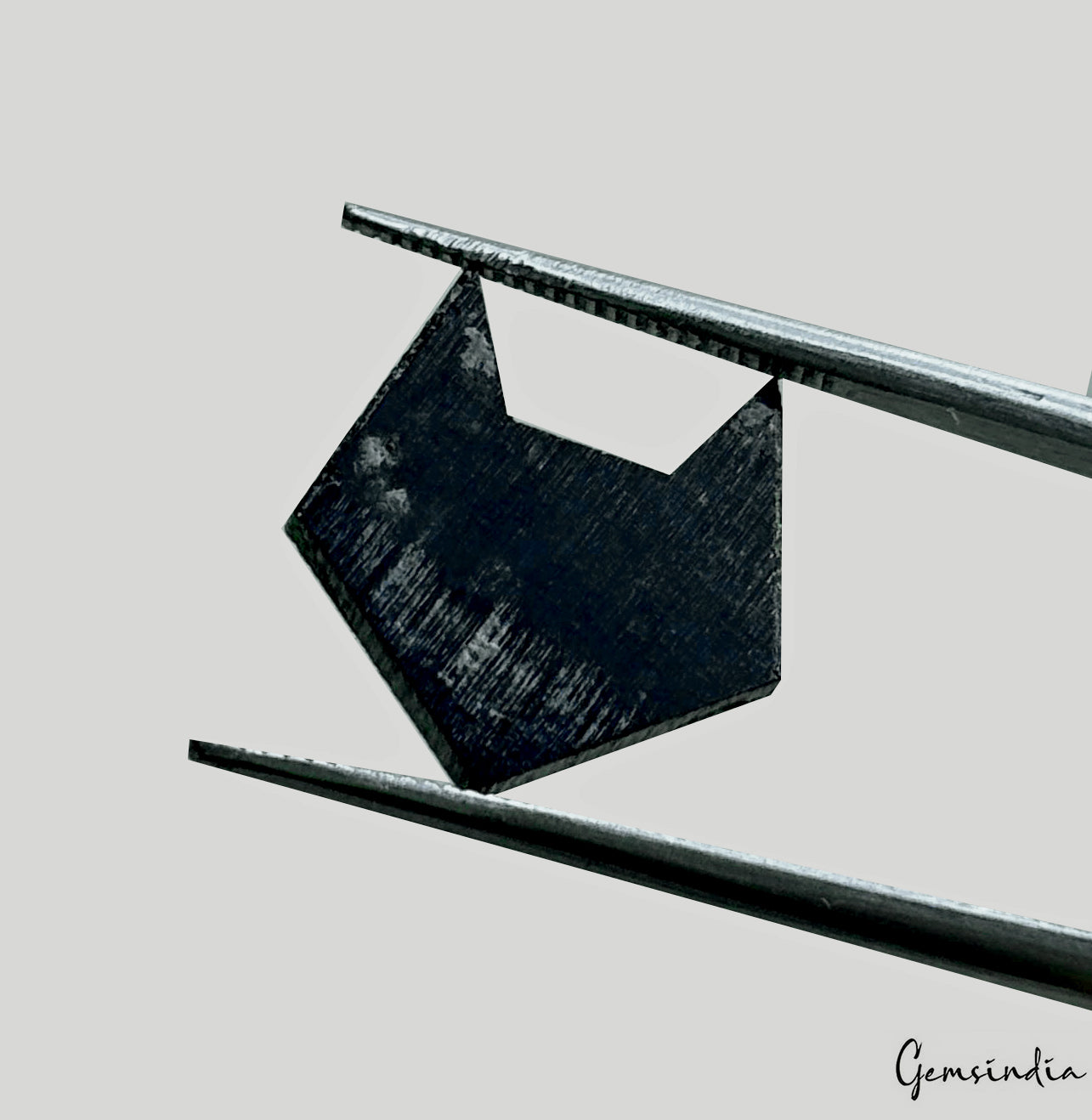 Black Diamond Loose Gemstone, Color Enhanced — 14x14x4 mm, 6.5 Ct, Tanzania