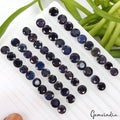 50 Pcs Natural Blue Sapphire Round Faceted Cut 8mm-10mm Loose Gemstones 220 Cts