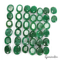 Natural Green Brazilian Emerald Oval Faceted Loose Wholesale Gemstone Lot 550 Ct
