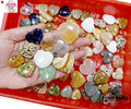 83 Pcs Natural Multi Gems Crystal Heart Shaped Healing Love Gemstones 4000 Cts