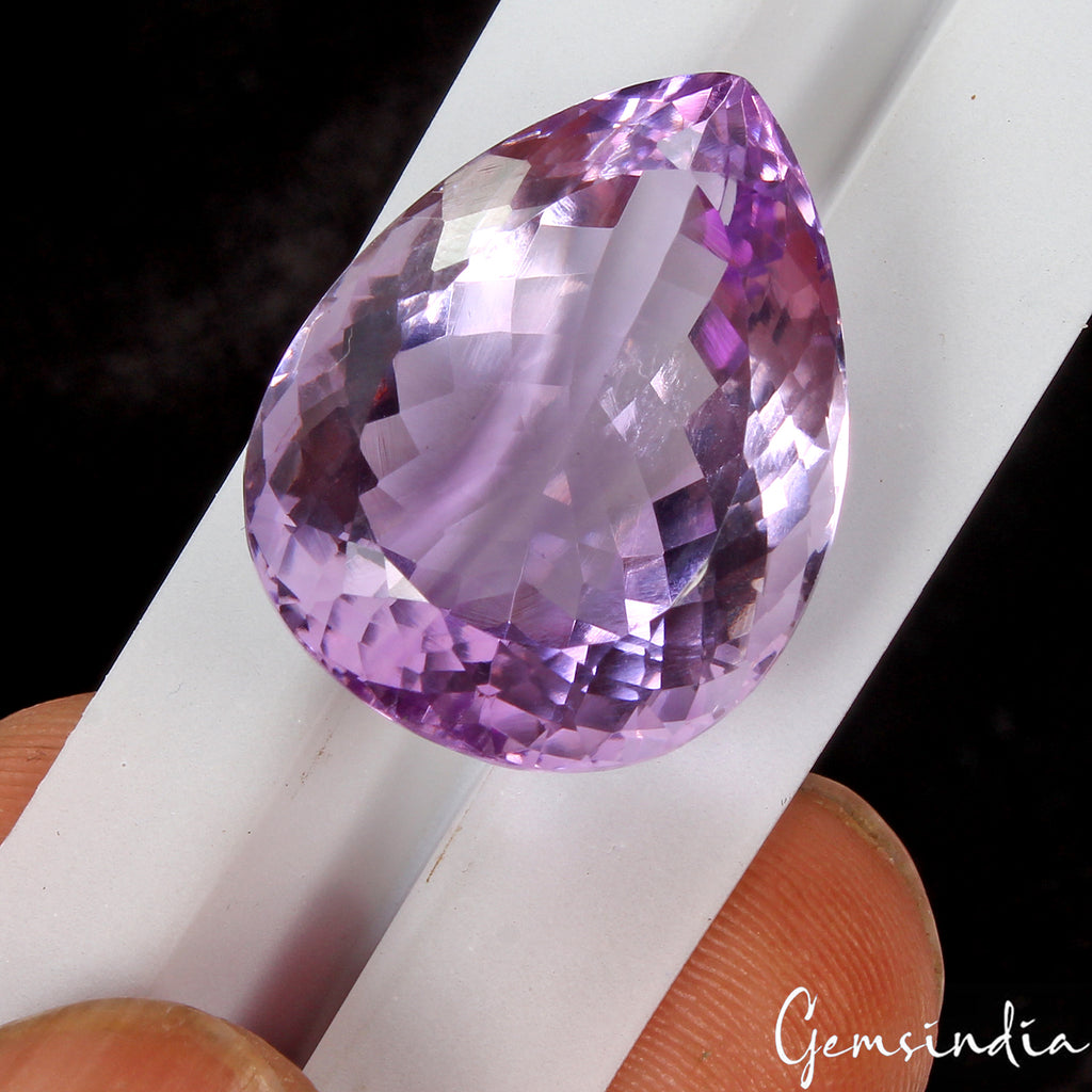 Amethyst Loose Gemstone, Untreated, Purple — 22 x 17 x 11mm, 27.20 Ct, Brazil