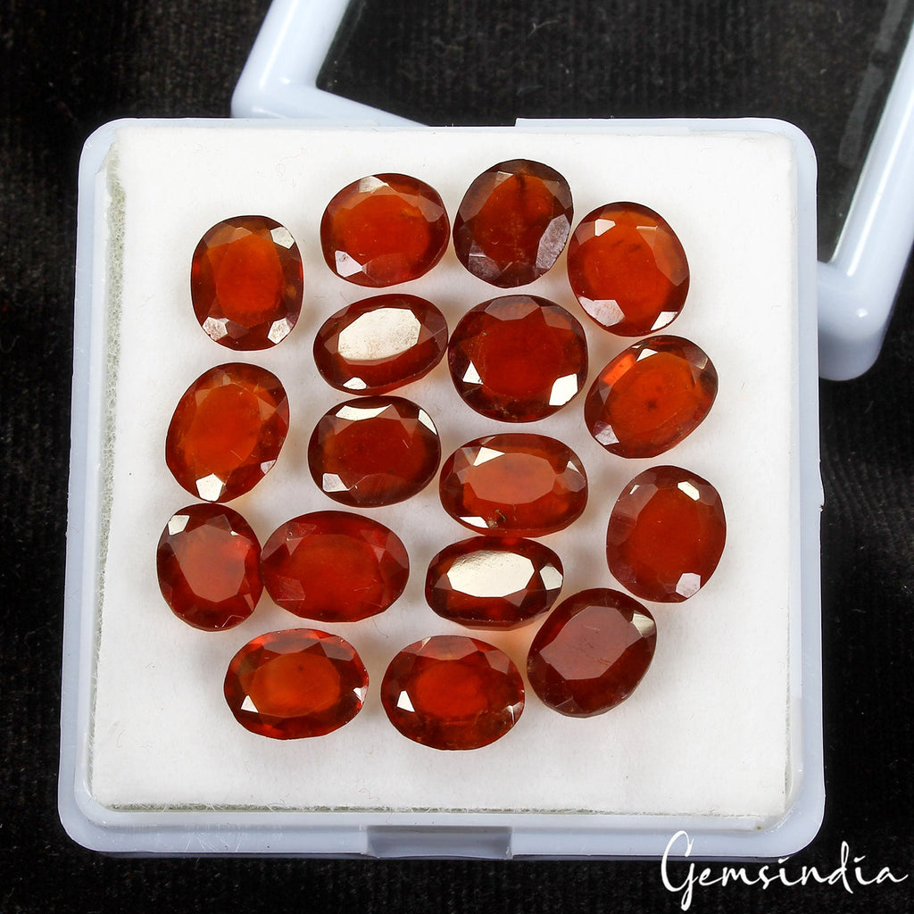 Natural 45.80 Ct Oval Cut Gomed/Garnet High Quality Hessonite Loose Gemstone Lot
