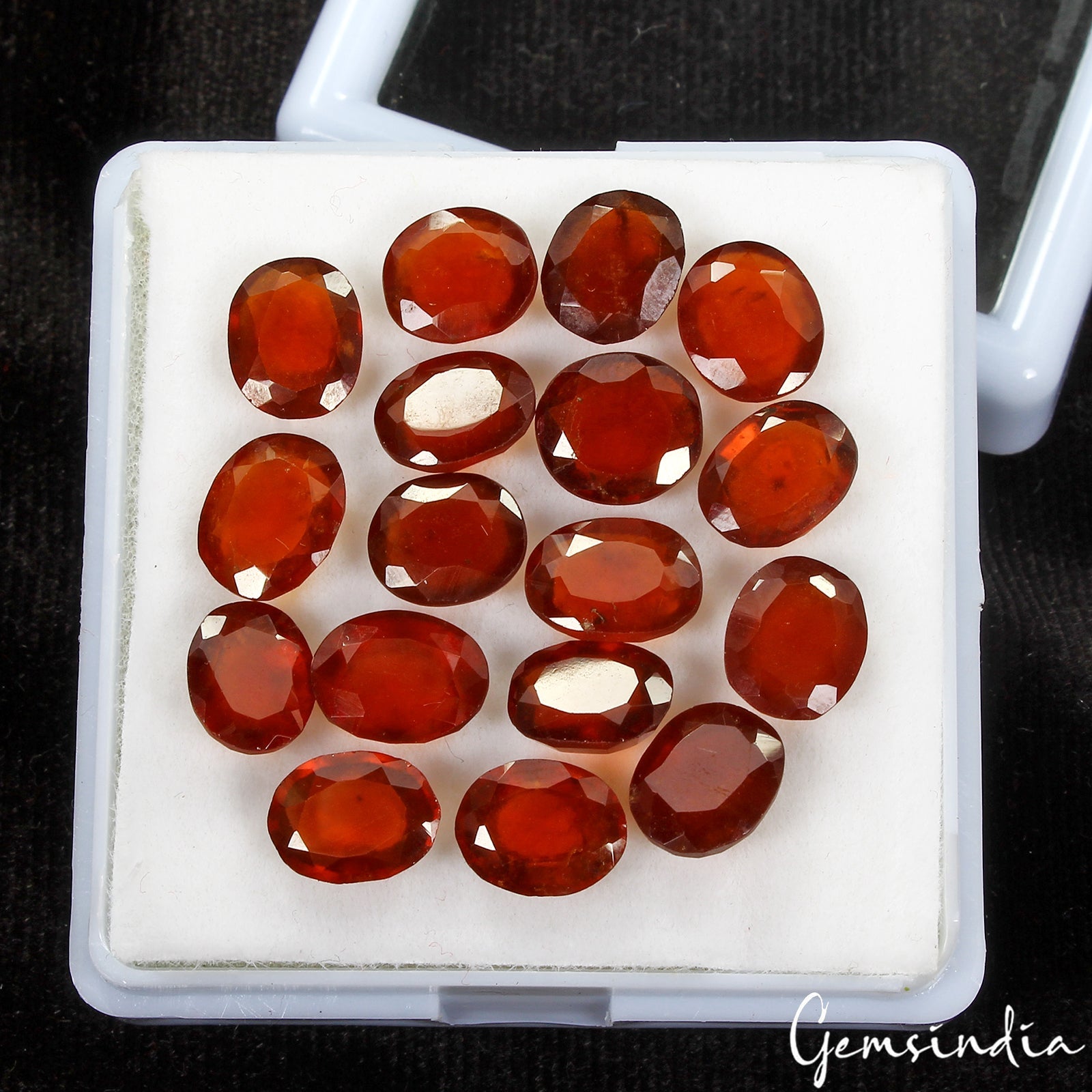 Natural 45.80 Ct Oval Cut Gomed/Garnet High Quality Hessonite Loose Gemstone Lot