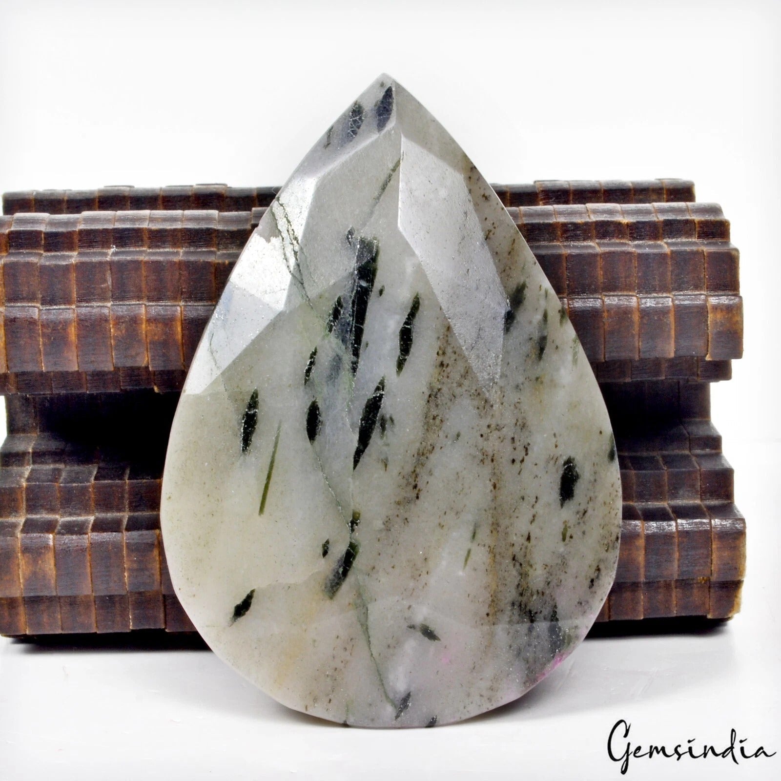 880 Ct Natural Rutilated Quartz w/ Black Needle Untreated Loose Museum Size Gem