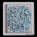 Blue Topaz Lot, Loose Gemstone, Marquise Cut, Untreated — 52 Pieces, 5mm To 11mm, 44.00 Ct