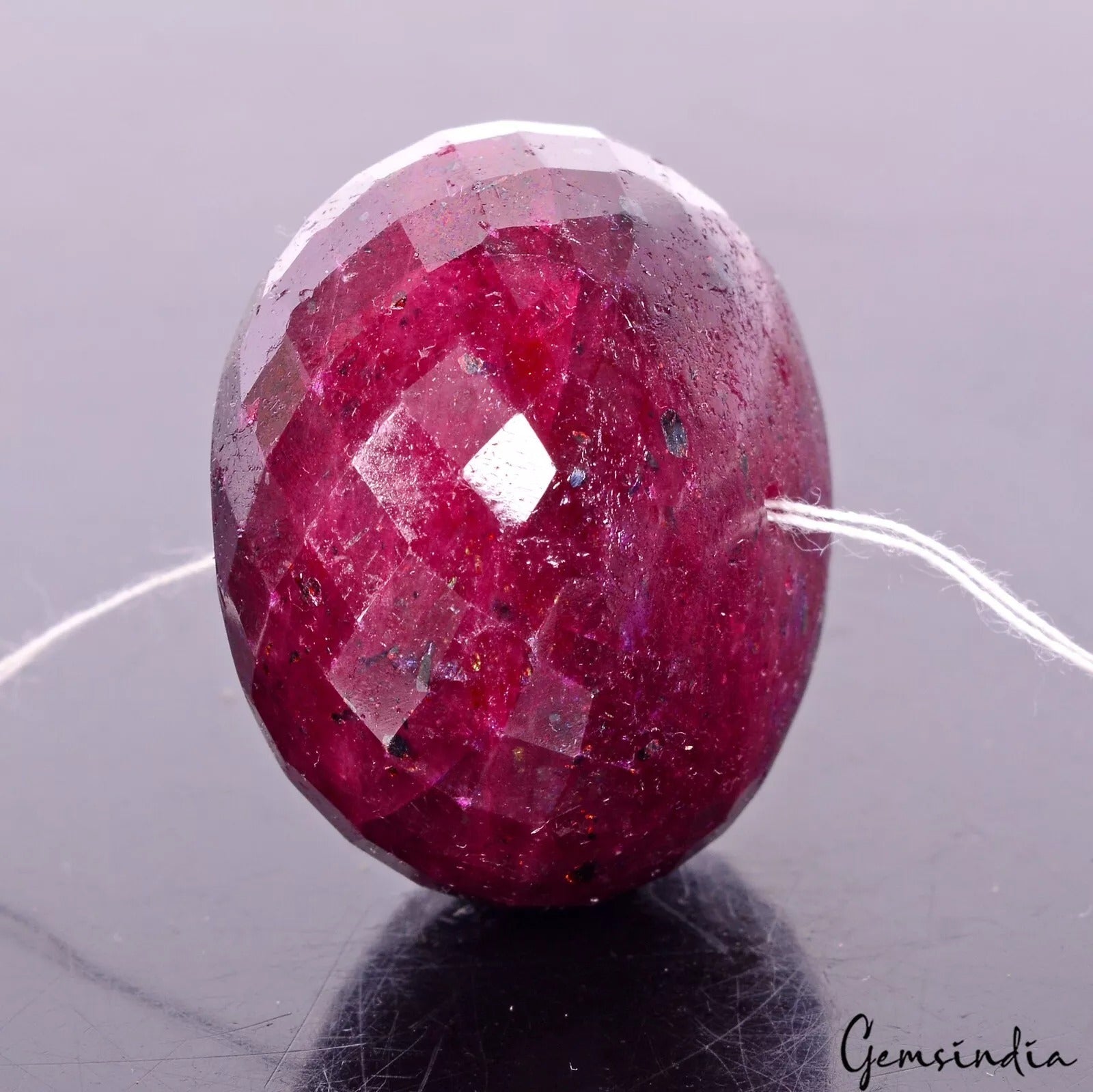 284.00 Ct Natural Red Ruby Round Checker Cut Loose Bead Gems For Making Jewelry