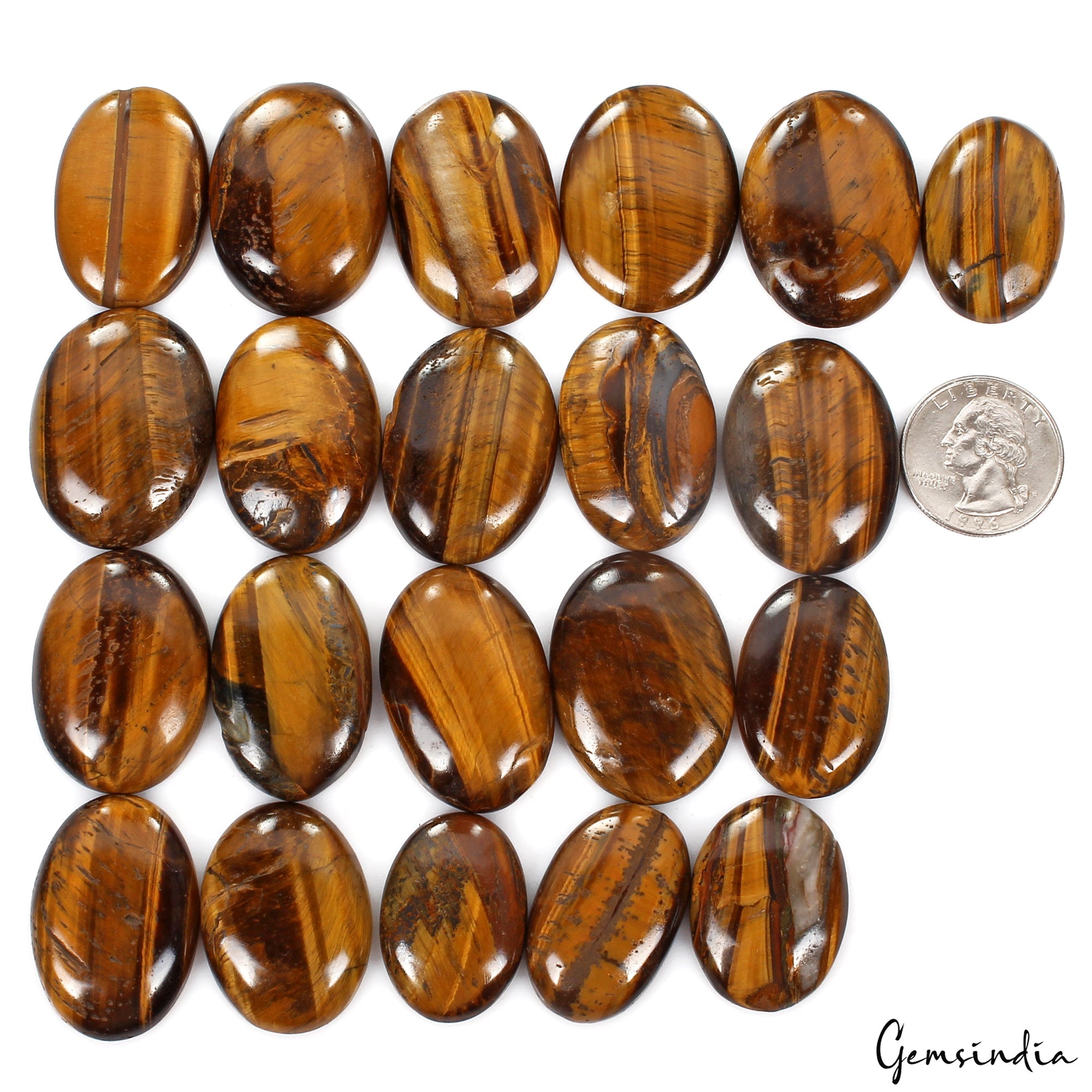 1000 Cts Mix Tiger Eye Cabochon Untreated Natural 21Pcs Wholesale Lot 29mm-36mm