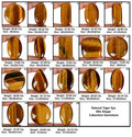 Tiger Eye Lot, Cabochon, Untreated, Yellow — 18 Pieces, 27mm to 52mm, 1100 Ct, Madagascar
