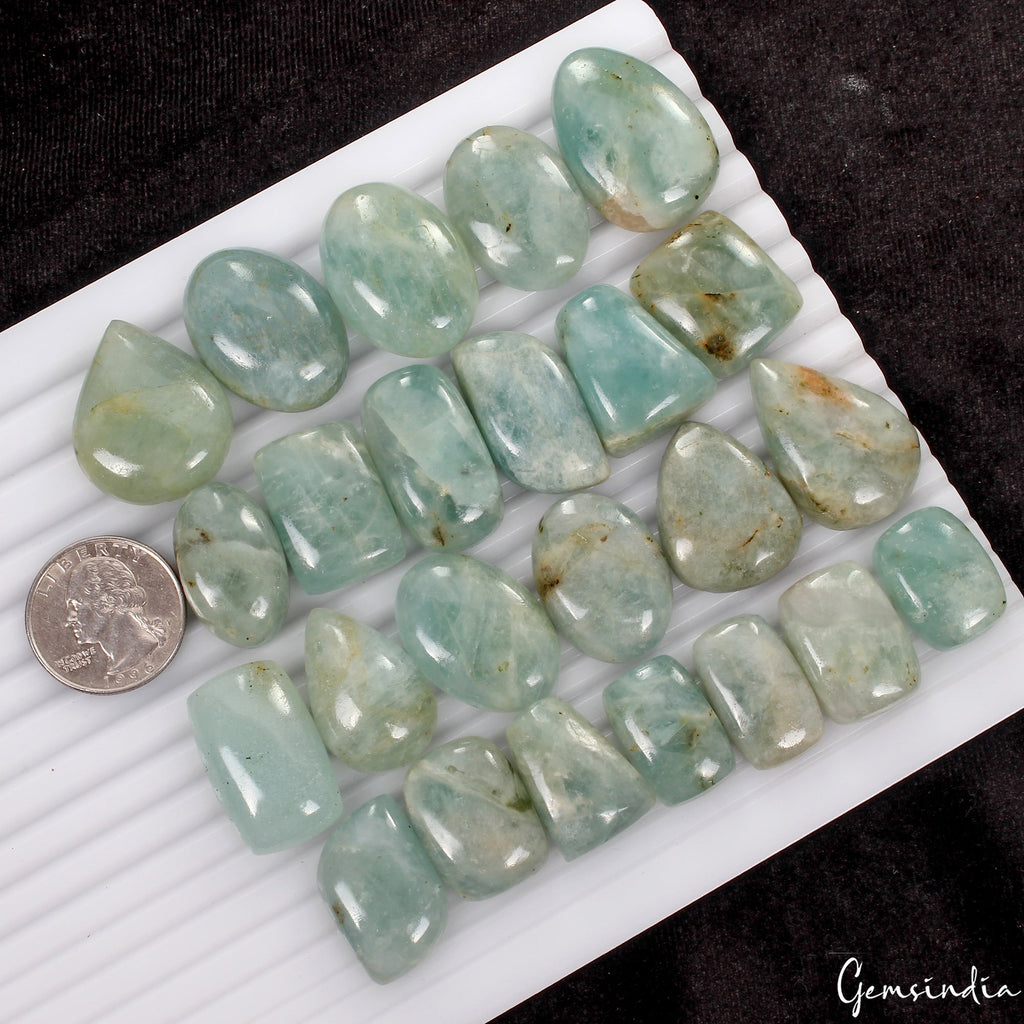 830 Ct/25 Pcs Natural Untreated Blue Beryl Aquamarine Mix Loose Wholesale Gems