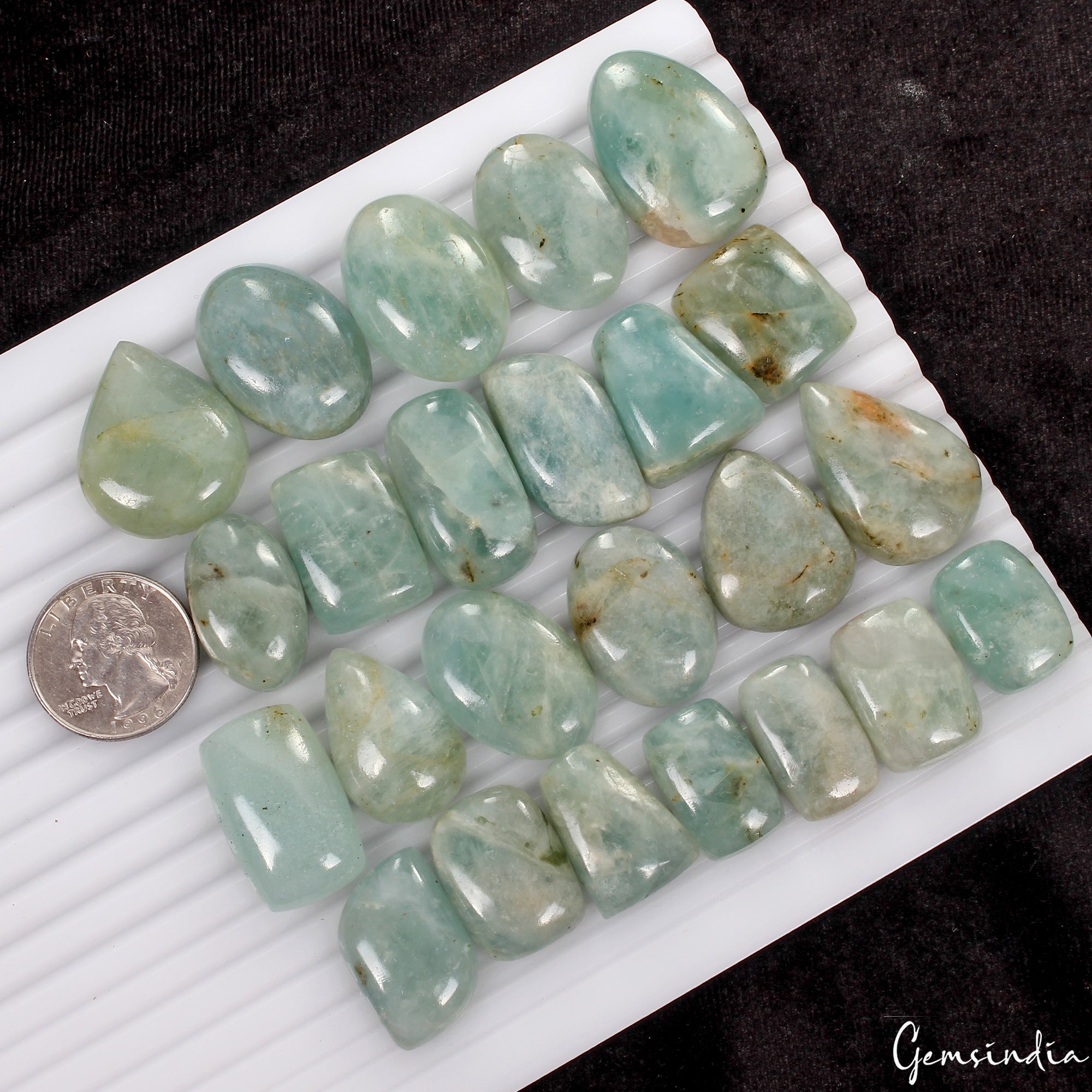 830 Ct/25 Pcs Natural Untreated Blue Beryl Aquamarine Mix Loose Wholesale Gems