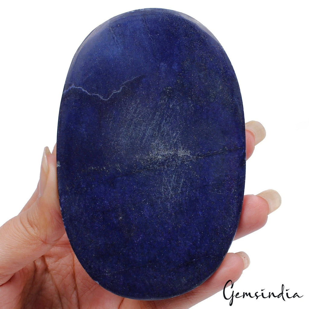 1050 Cts Natural Blue Lapis Lazuli Gold pyrite Oval Cabochon Loose Huge Gemstone