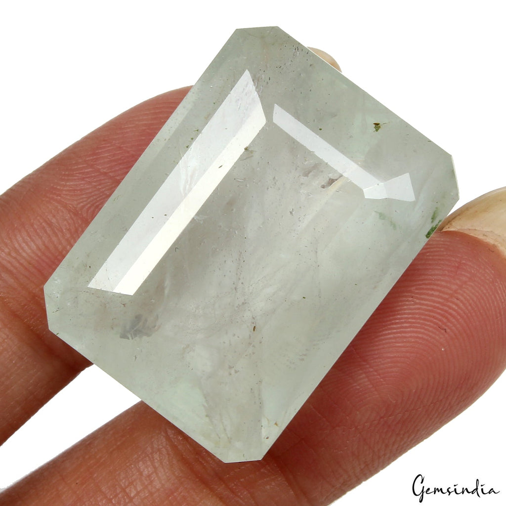 55.70 Cts Natural Aquamarine Untreated 27*20*13mm Huge Octagon Cut Gemstone