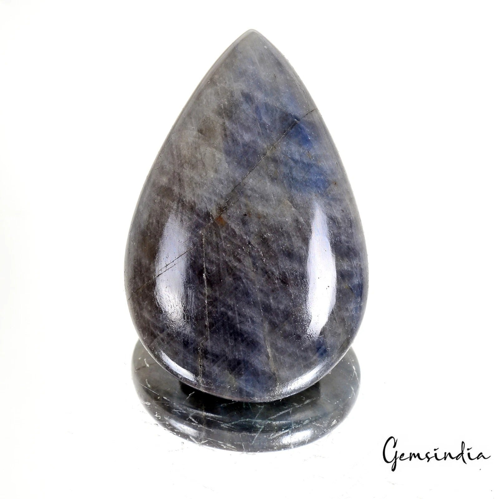 225 Cts Natural Untreated Gray Blue Sapphire Pear Cab Loose Huge Earth Mined Gem