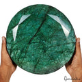 Giant 23.85 Kg Natural Emerald Brazil Gemstone - Huge Round Cut 11" Masterpiece