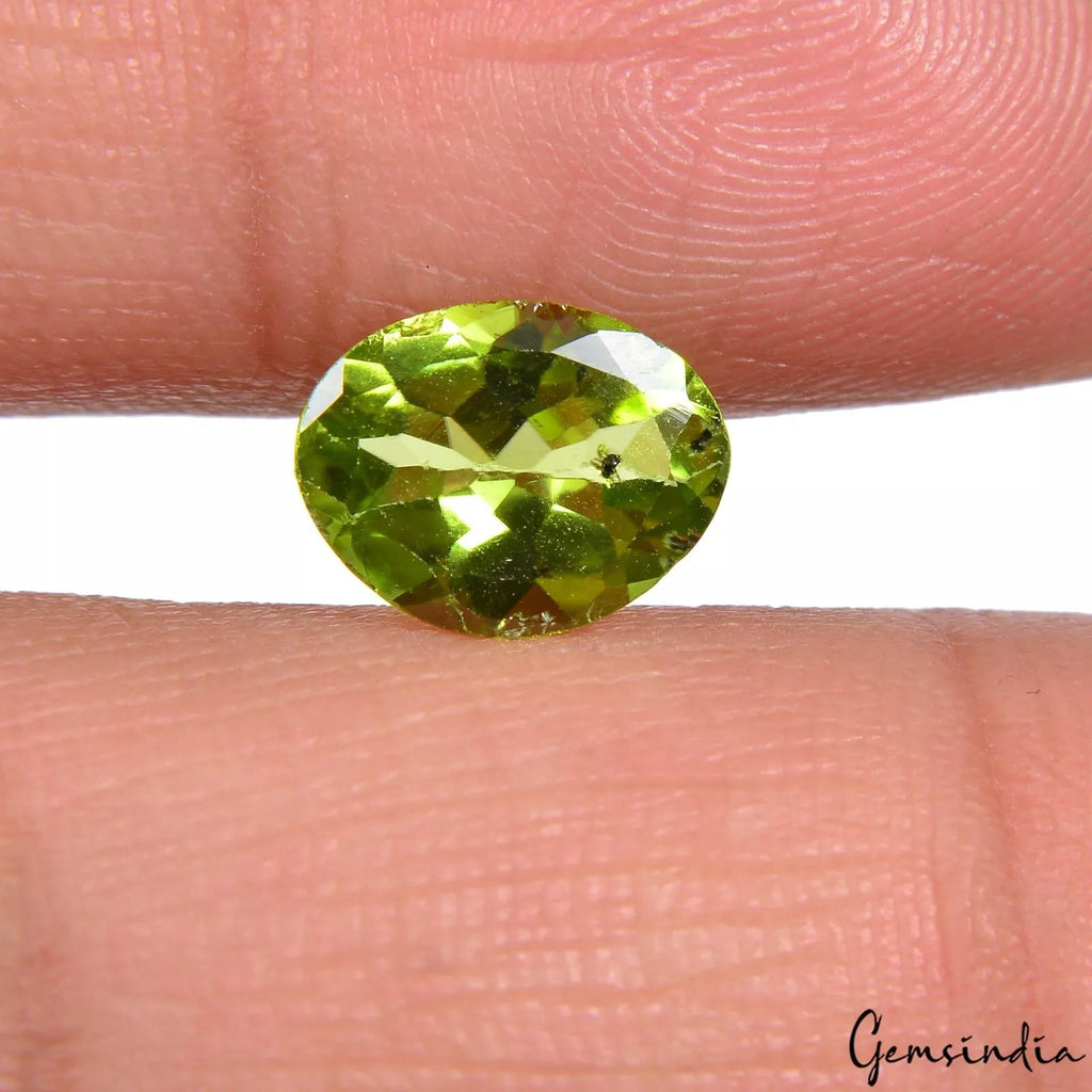 Certified 2.10Ct Natural Green Peridot Oval Cut Huge Untreated Pakistan Gemstone