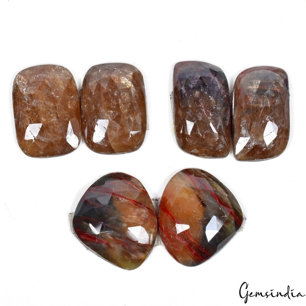 Sapphire Lot, Loose Gemstone, Untreated — 6 Pieces, 23mm to 26mm, 153.60 Ct