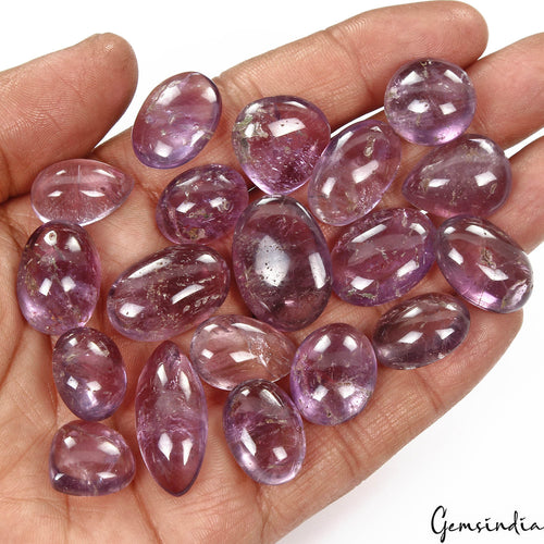 Amethyst Cabochon, Untreated, Purple — 16mm to 29mm, 330 Ct, Madagascar