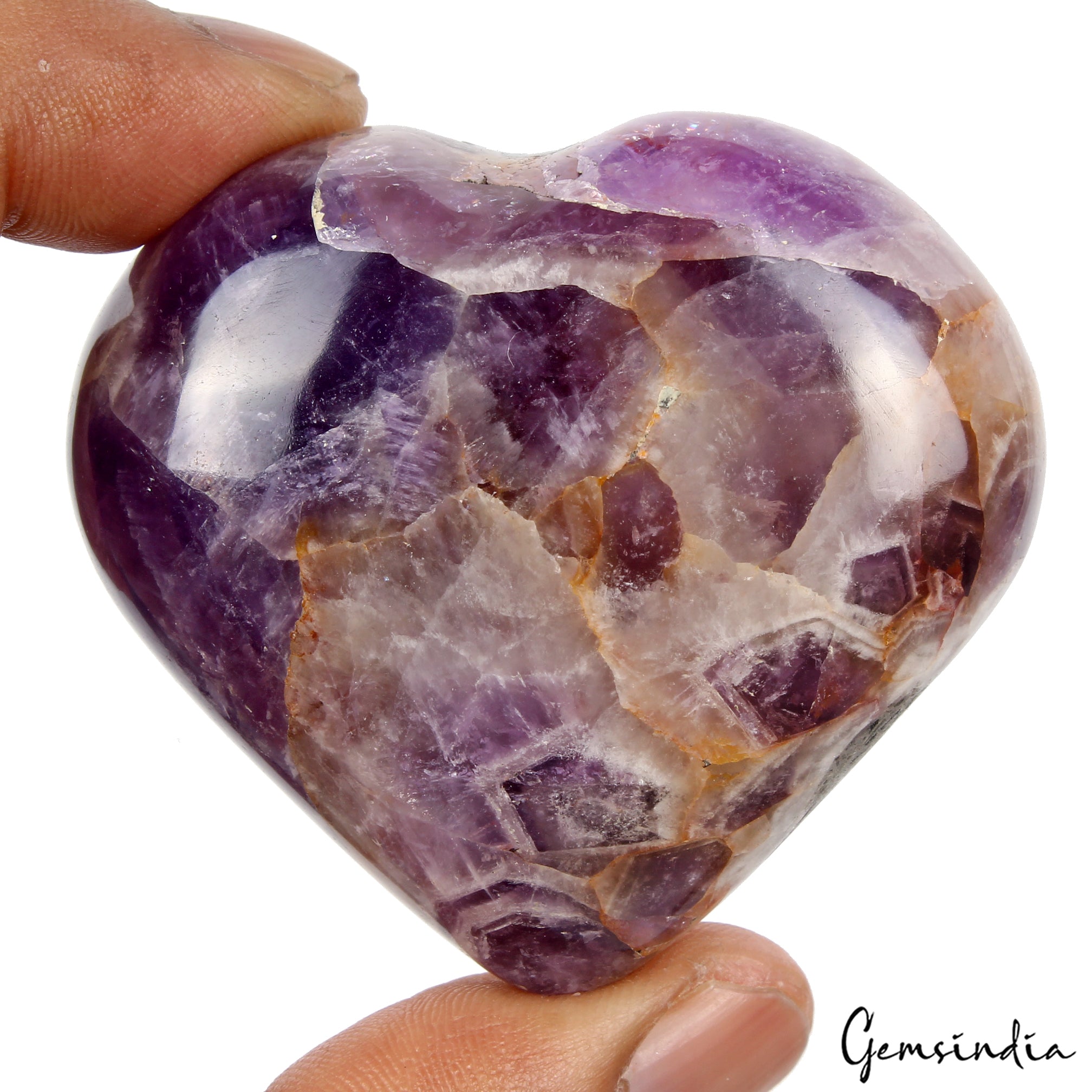 Amethyst Loose Gemstone, Untreated, Purple — 52x58x27 mm, 600 Ct