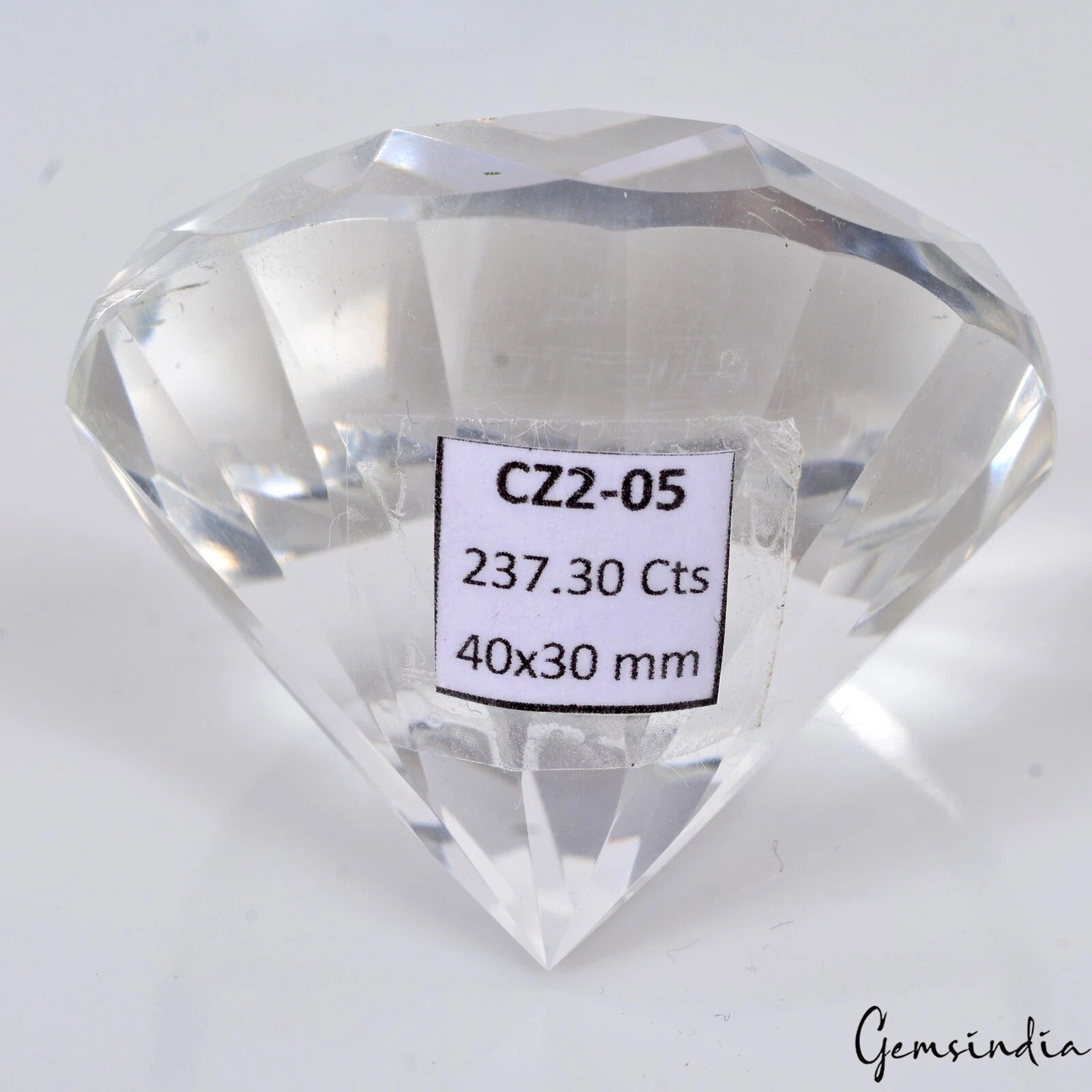 237.30 Ct Natural White Quartz Crystal Round/Diamond Cut Unheated Rare Huge Gem
