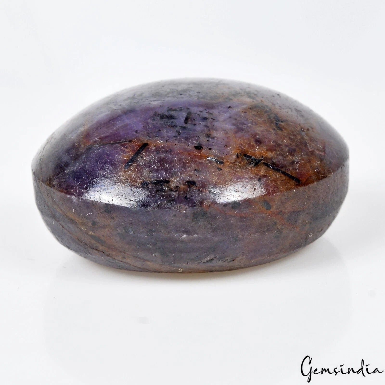 123.30 Cts Natural Untreated Purple Hue Star Ruby Oval Cab Loose Gem For Jewelry
