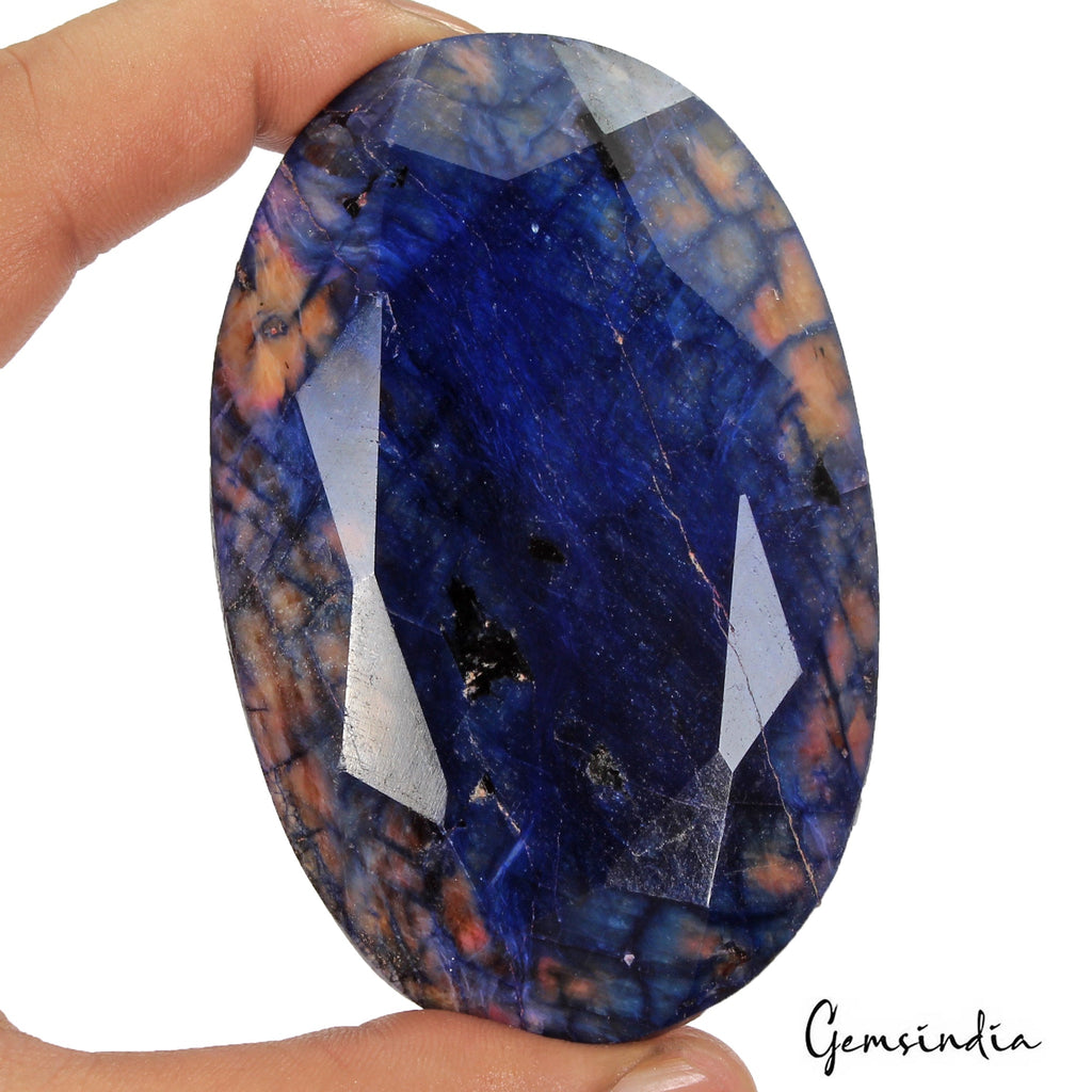 1400 Ct Natural Blue Sapphire Oval Cut Faceted Earth Mined Museum Size Gemstone