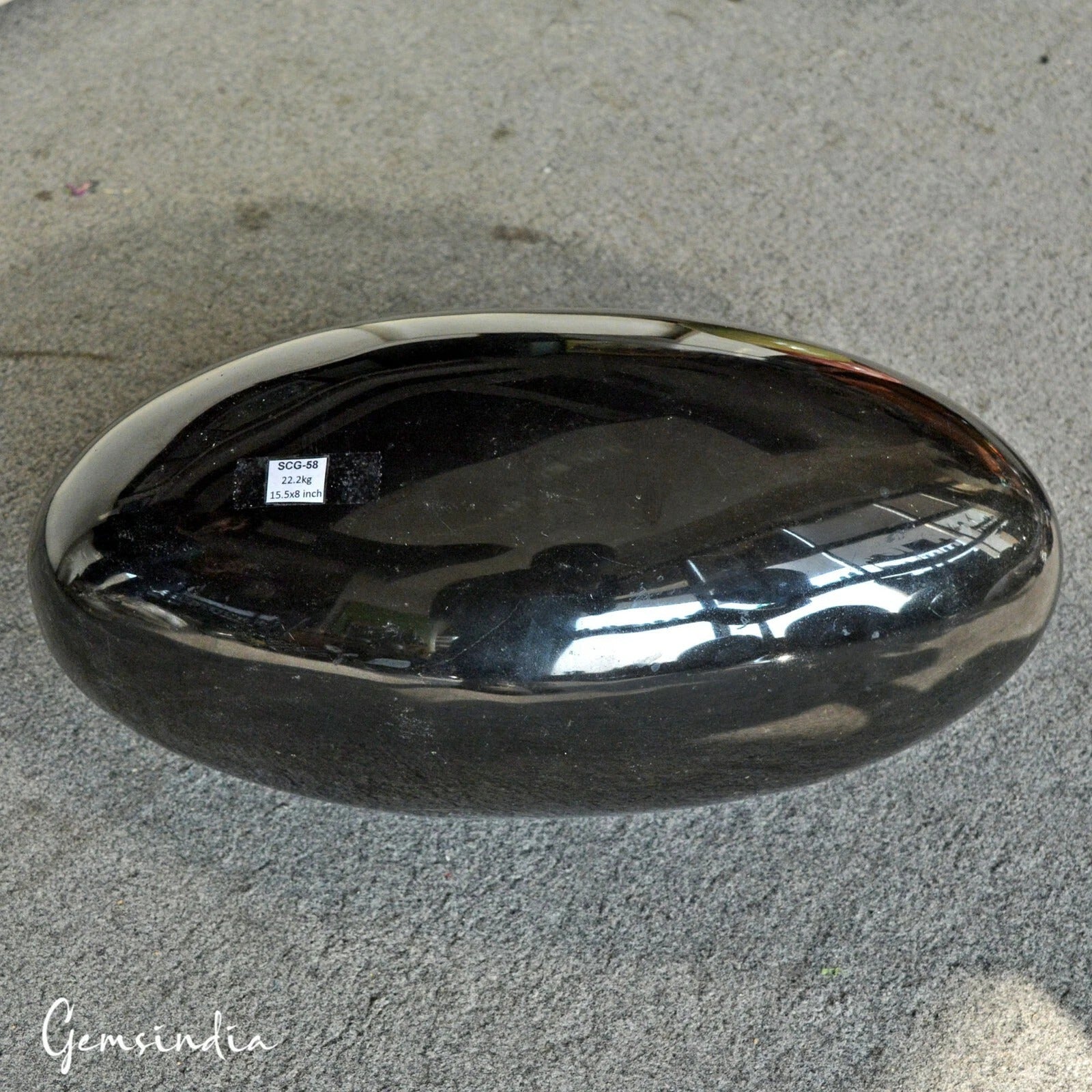 Superb Huge 15.5" Black Obsidian Crystal Healing High Polish Stone Lingam 22.2kg