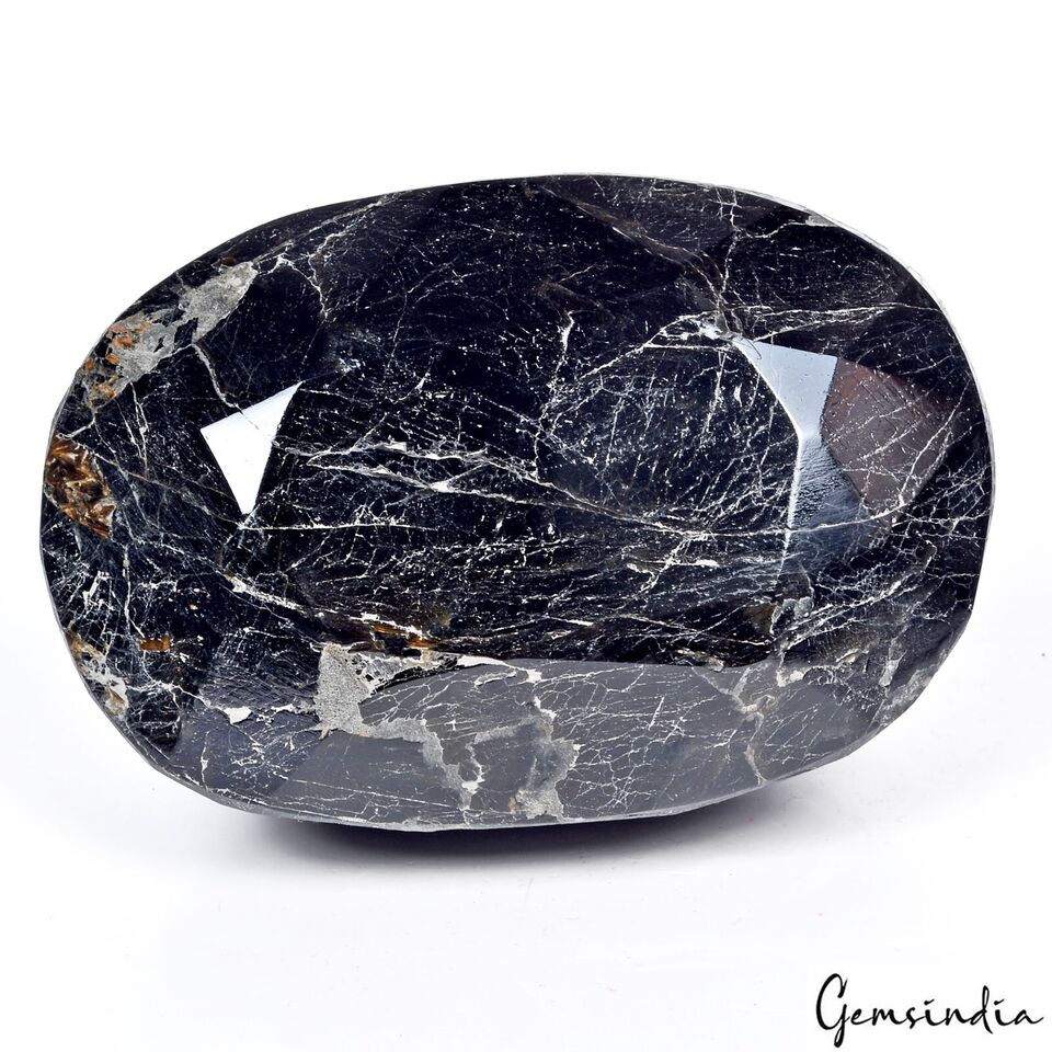 5450 Cts Natural Black Tourmaline Oval Cut Collector's Grade Untreated Gemstone