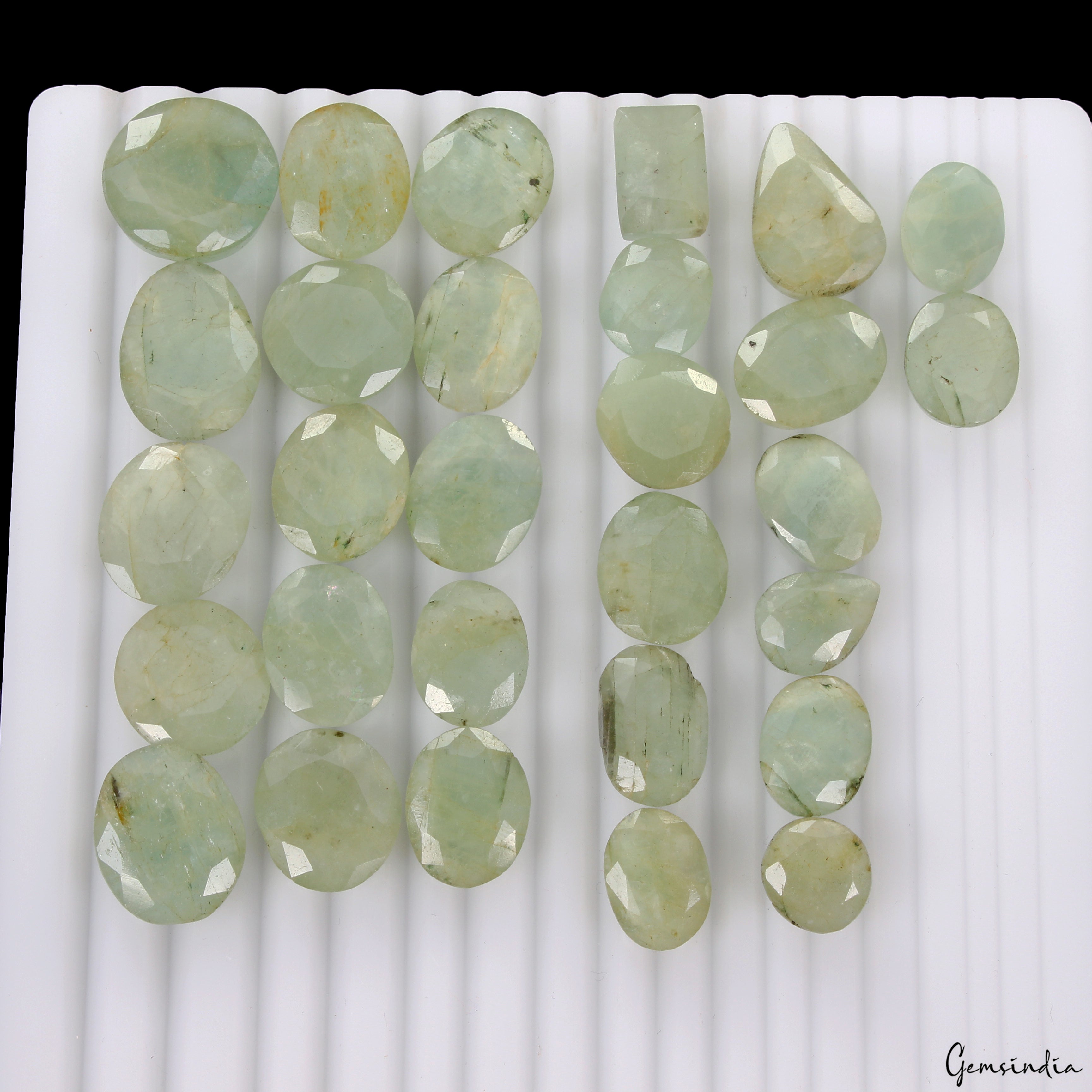 Green Beryl Lot, Loose Gemstone, Untreated — 29 Pieces, 12mm to 21mm, 420 Ct, Brazil