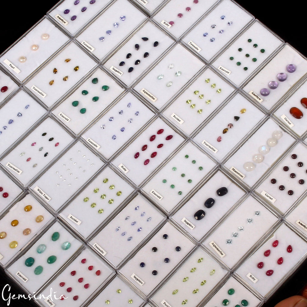 307Pcs Estate Genuine Semi Precious Loose Mix Cut Multi Gemstones Lot Collection