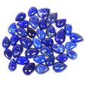 181.60 Ct/36 Pcs Natural Gold Pyrite Lapis Lazuli Pear Cab Loose Gem For Jewelry