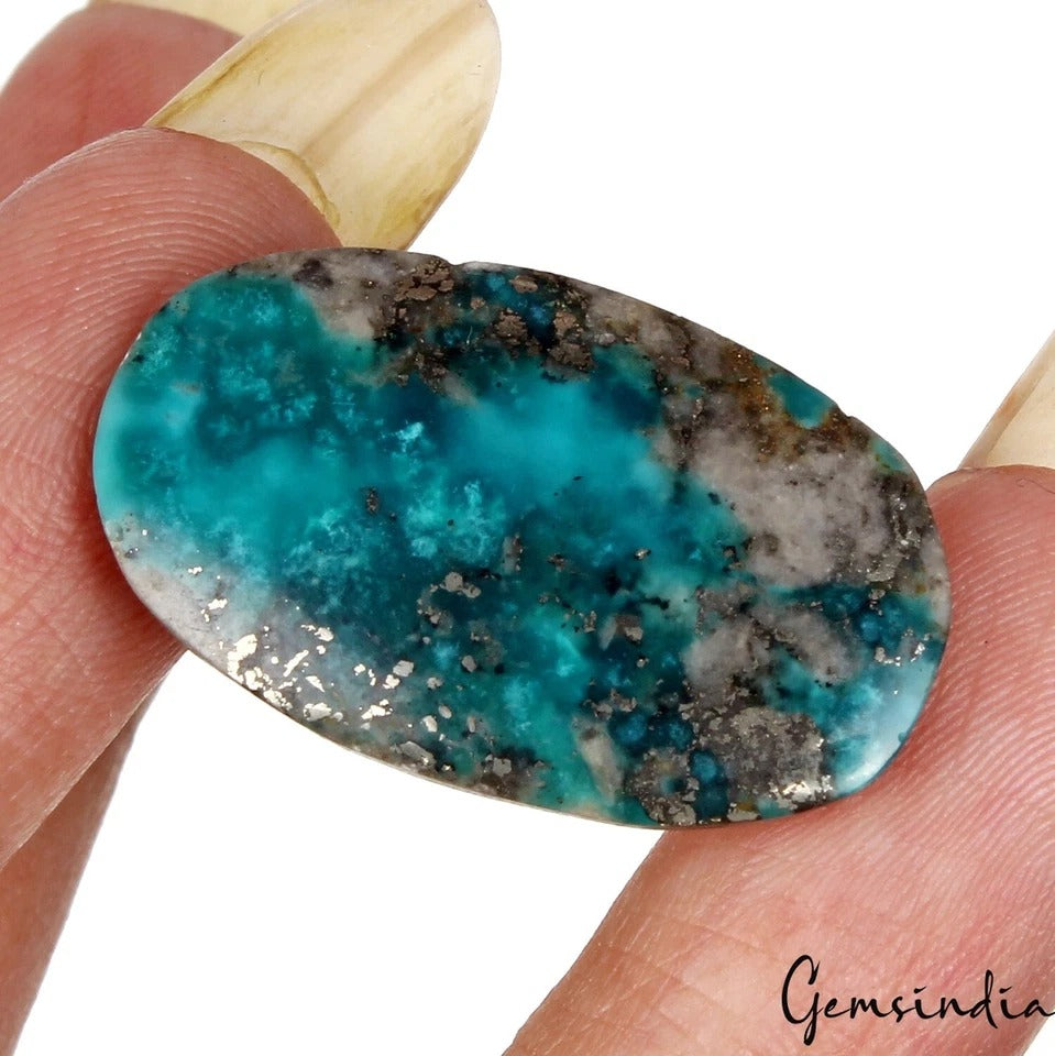 Persian Turquoise Neyshabur Oval Shape Not Stabilized, %100 Natural~25.95 Ct