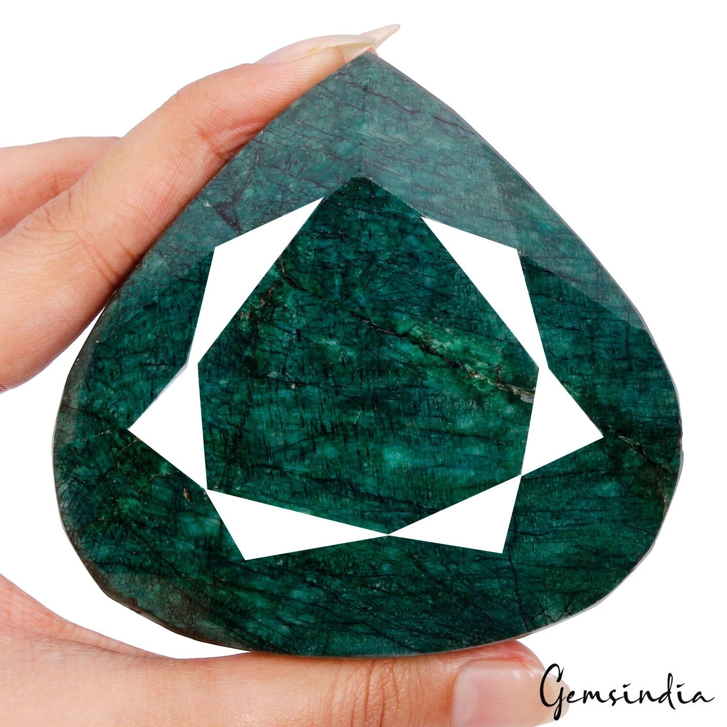 2550 Ct Natural Green Emerald Pear Faceted Huge Earth mined Museum Size Gemstone