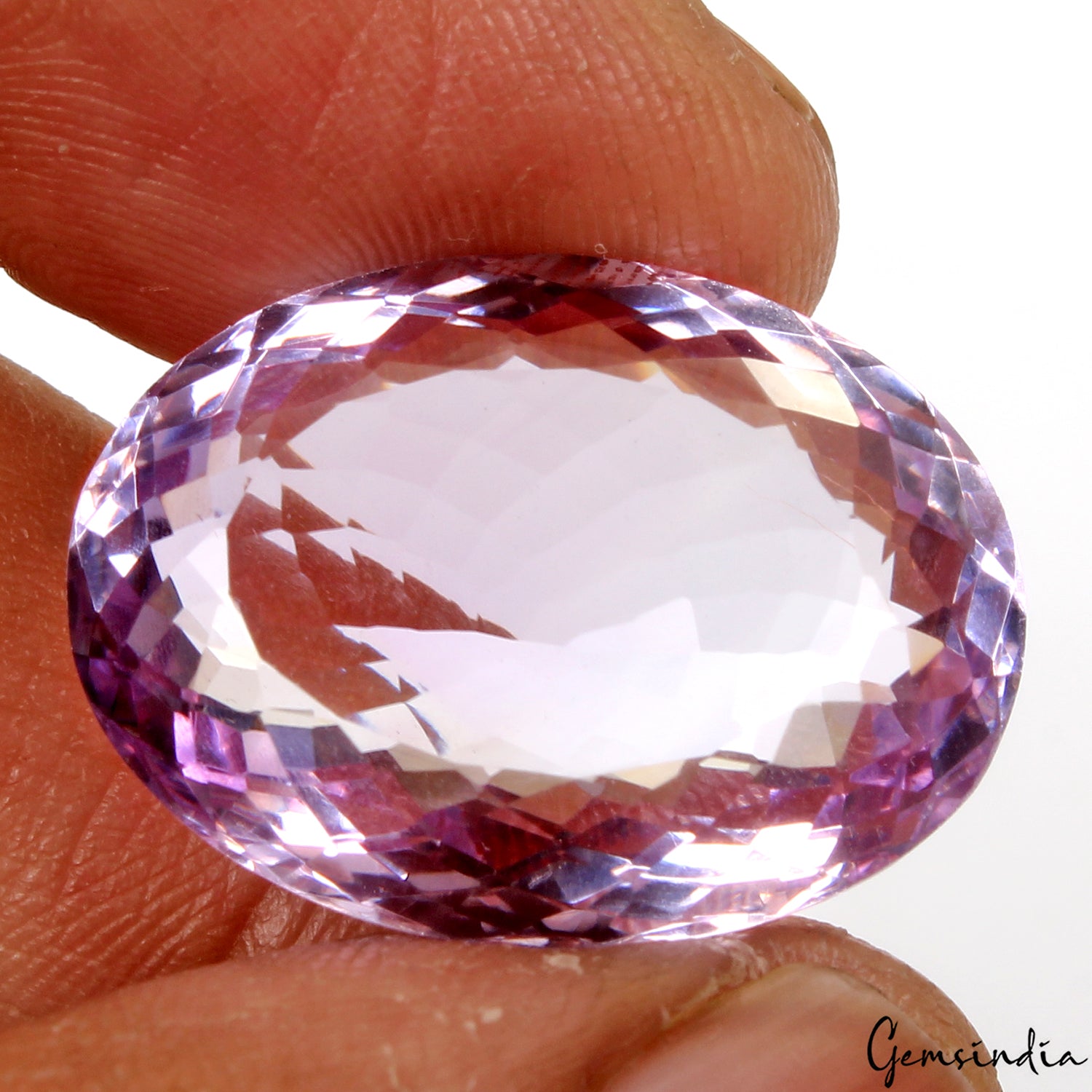 Amethyst Loose Gemstone, Untreated, Purple — 24x18x9mm, 27.30 Ct