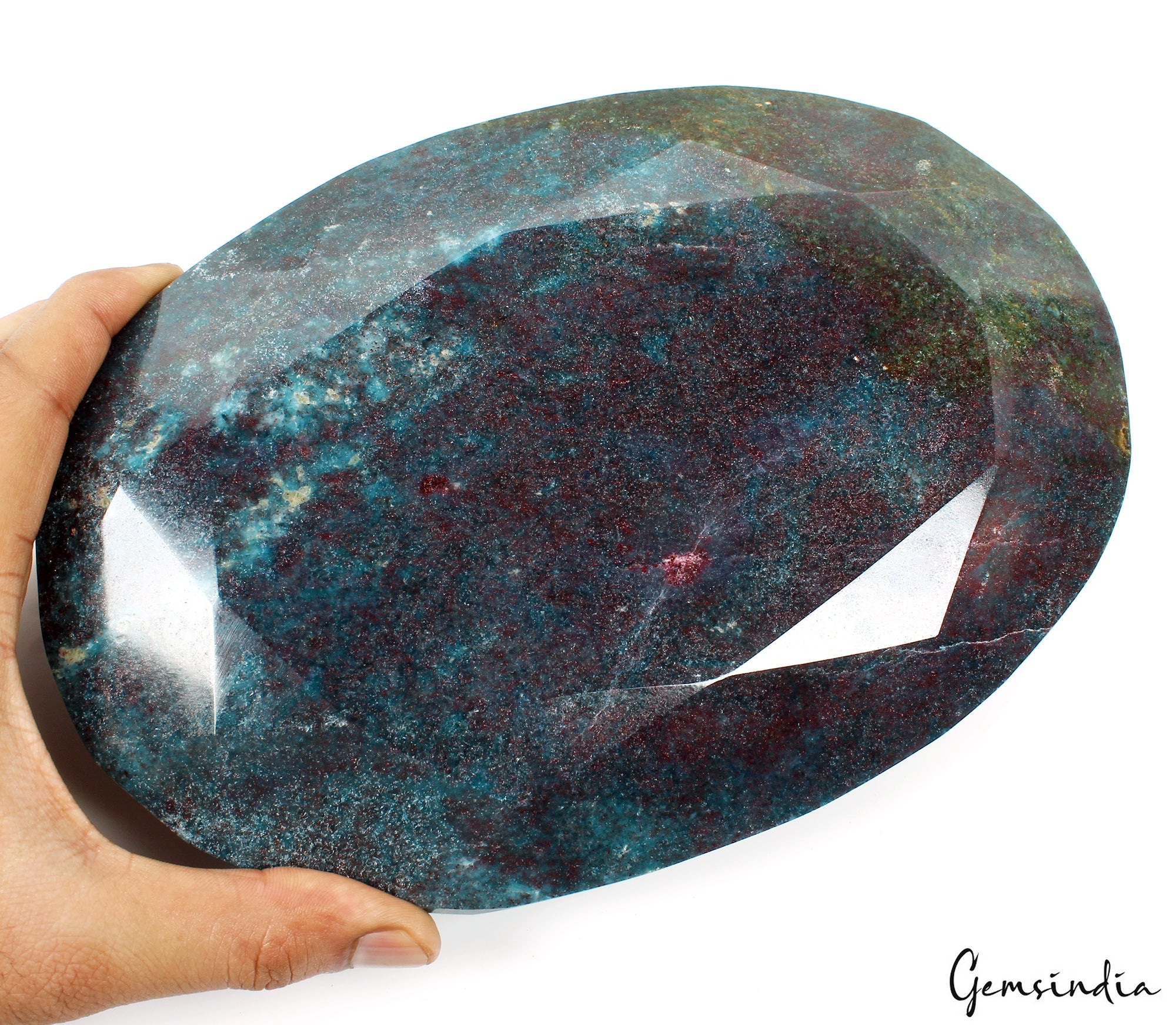 5 Kilo 100% Natural Ruby Kyanite Oval Cut Untreated Large Size Gemstone W Stand