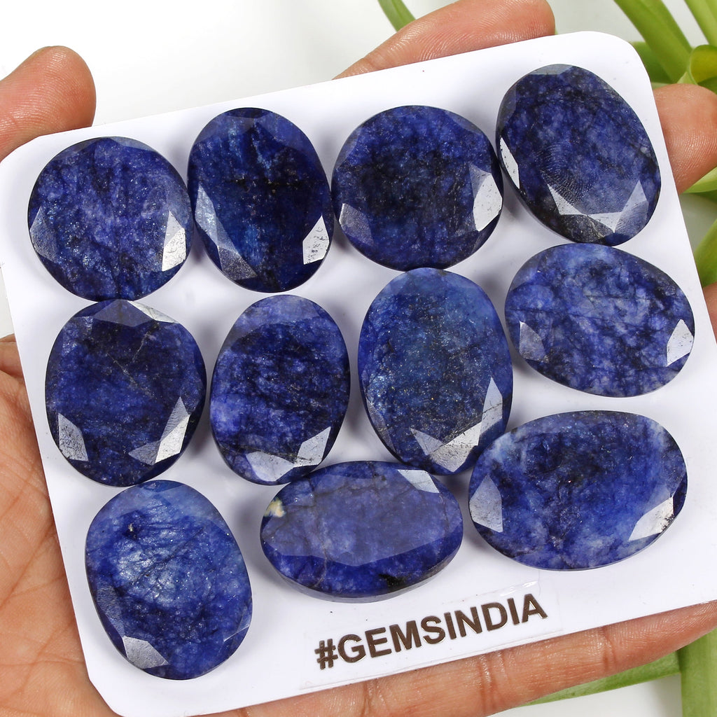 520 Cts Natural Nice Blue Beryl Loose Oval Cut 25-33mm Loose Gemstones Lot 11Pcs