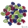 670 Ct Natural Ruby Emerald Sapphire Mix Faceted Wholesale Gemstone Lot 30 Pcs