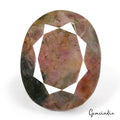227 Cts Natural Untreated Bi-Color Ruby in Crystal Matrix Oval Faceted Huge Gem