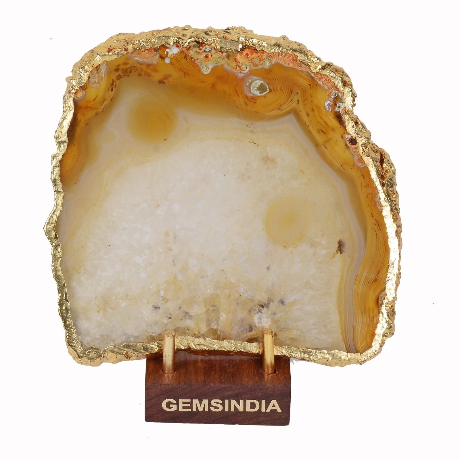 Onyx Rough Specimen, Untreated, Golden — 95x88x6mm, 610 Ct, Madagascar