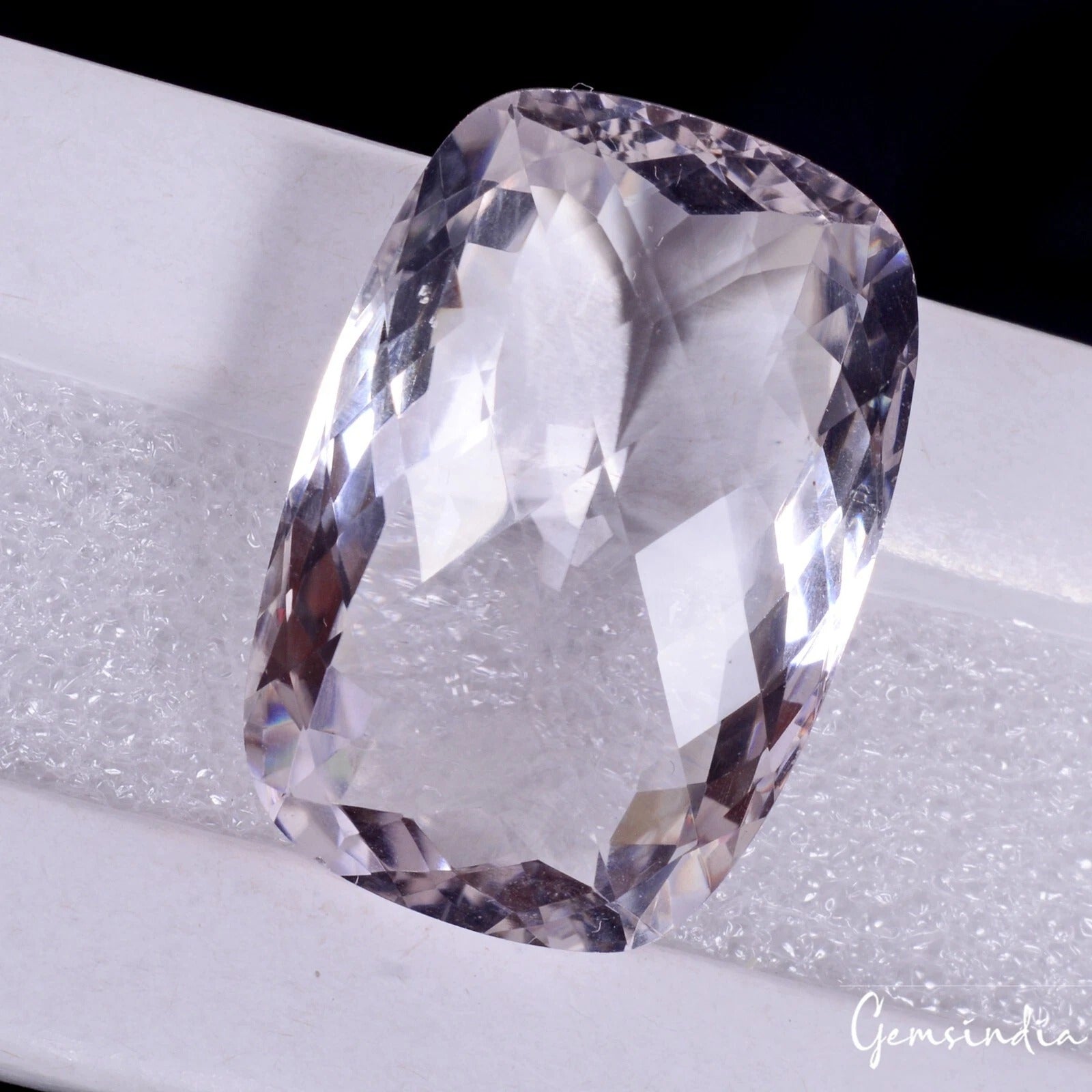 Natural Untreated Lavender Amethyst Cushion Checker Cut Loose Gemstone 45.00 Ct